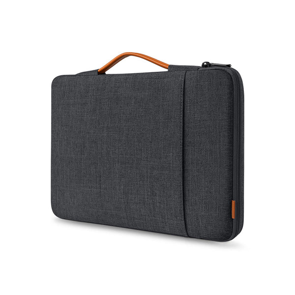 EdgeKeeper Laptop Briefcase - Black Grey 15.6 Inches