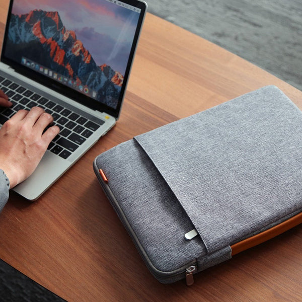 EdgeKeeper Laptop Briefcase - Grey 14 Inches