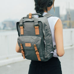 Macaroon Backpack Reborn - Grey