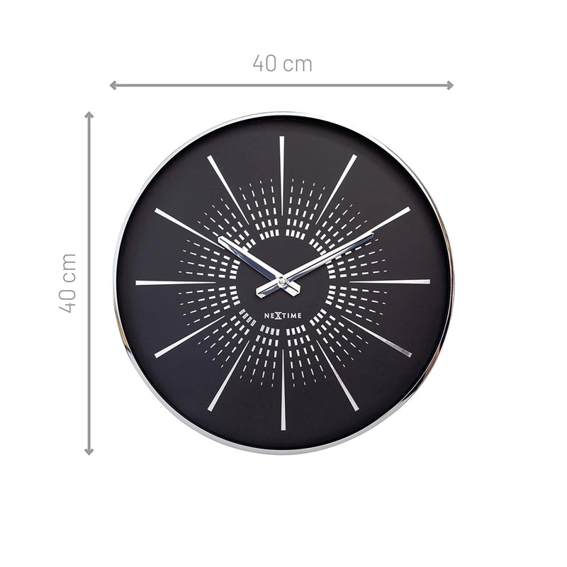 Excentric Wall Clock 40cm - Black