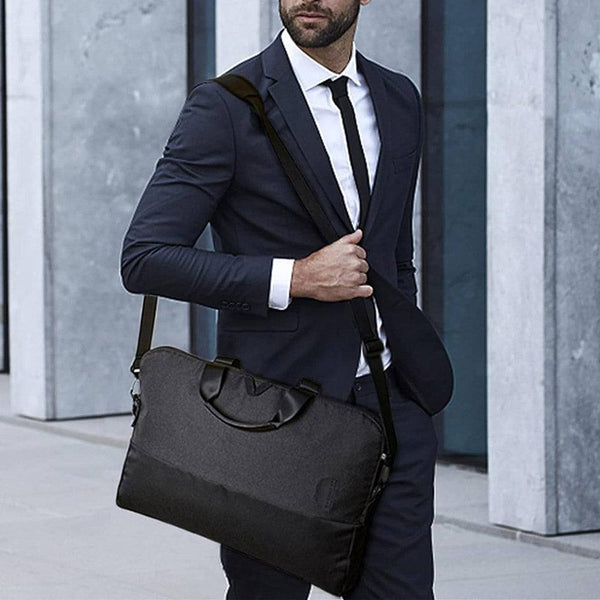 Bagsmart Falco Slim Laptop Bag - Black 15 to 15.6 inches - Modern Quests