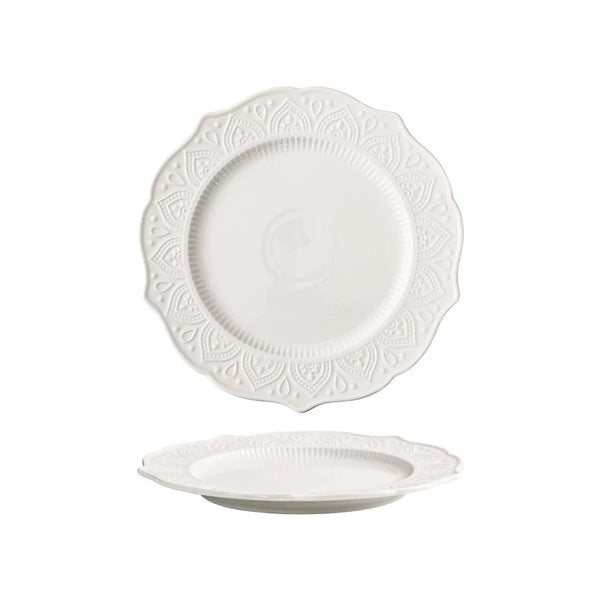 Fleur Dinner Plate - Ivory