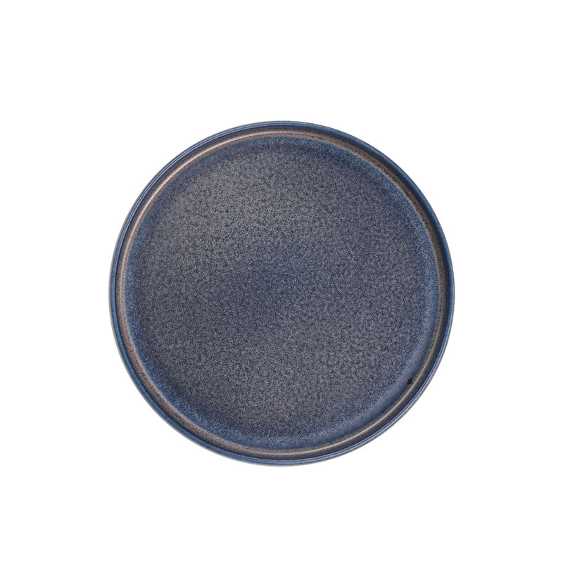 Form' Art Dinner Plate - Carbon Blue