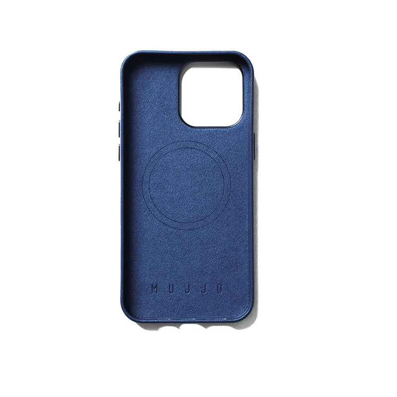 Full Leather Case for iPhone 15 Pro Max - Monaco Blue