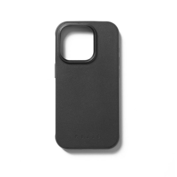 Full Leather Impact Shield Case for iPhone 15 Pro Max - Black