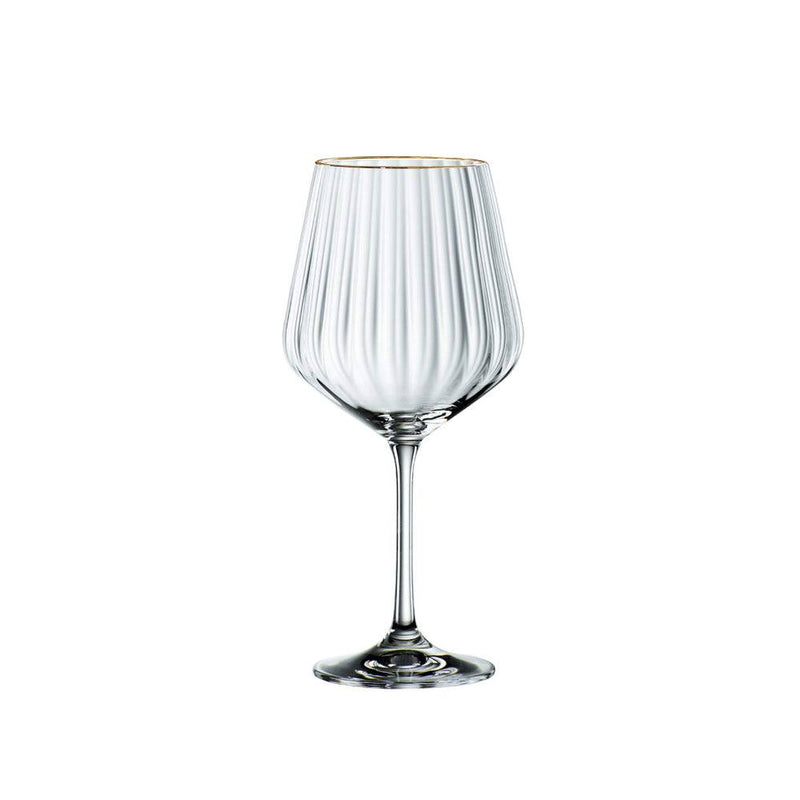 Gin & Tonic Glasses with Gold Rim 640ml, Set of 4