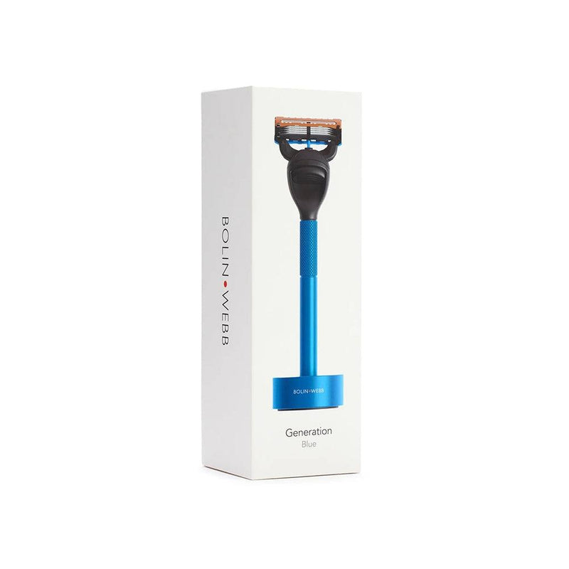 Bolin Webb Generation Fusion5 Razor with Stand - Blue - Modern Quests