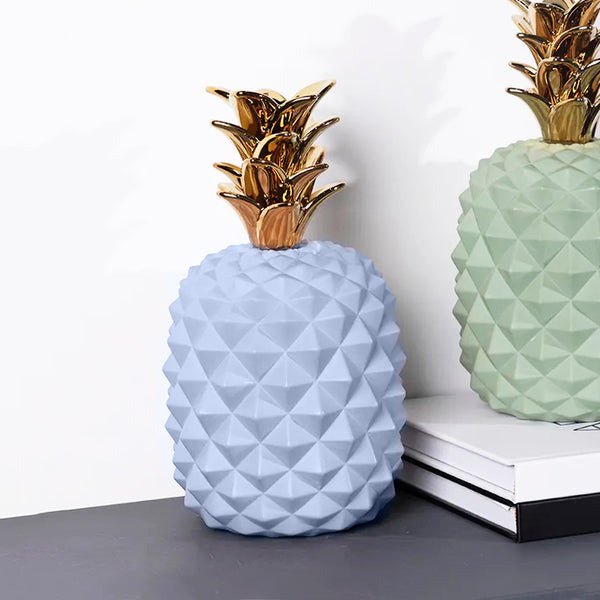 Geometric Pineapple Accent - Blue