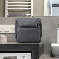 Heather Toiletry Bag Large - Grey