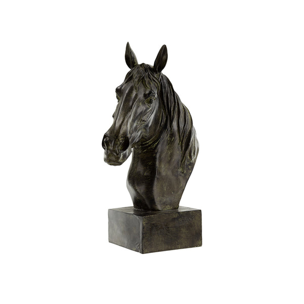 Horse Bust Decorative Sculpture Large - Black