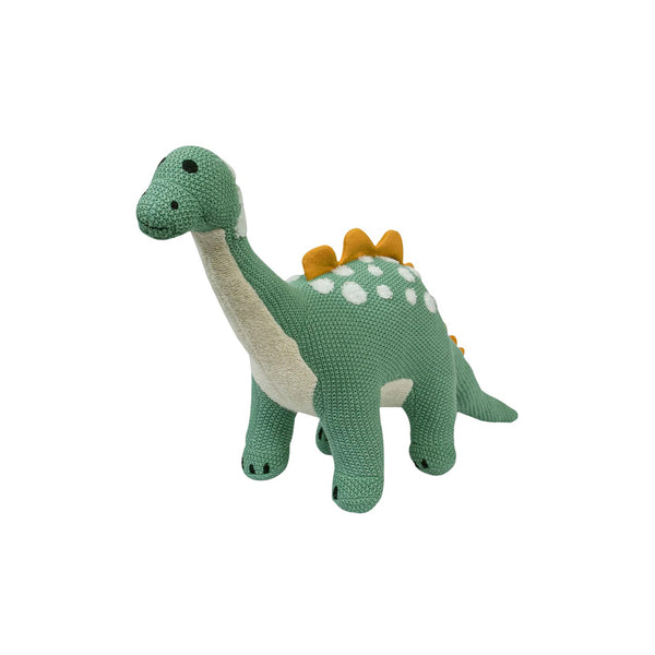 Knitted Soft Toy - Green Dinosaur