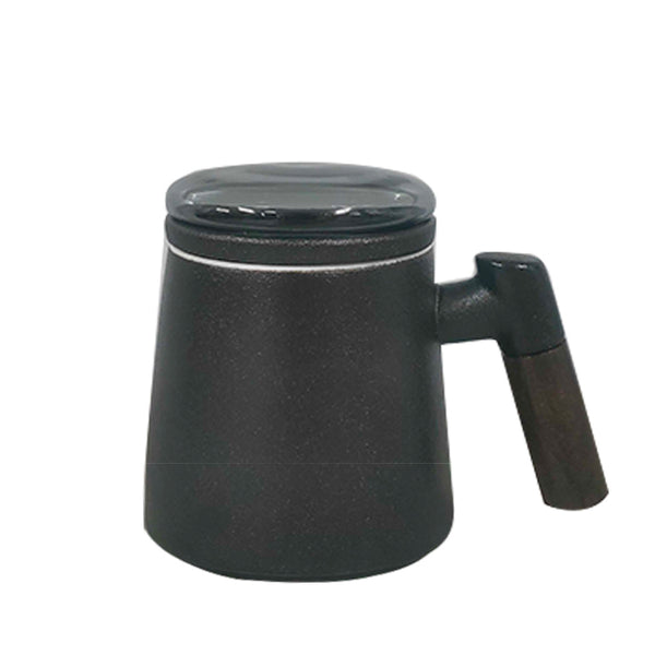 Komo Ceramic Mug With Infuser - Slate Black