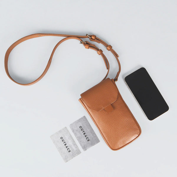 Lanyard Phone Wallet - Tan