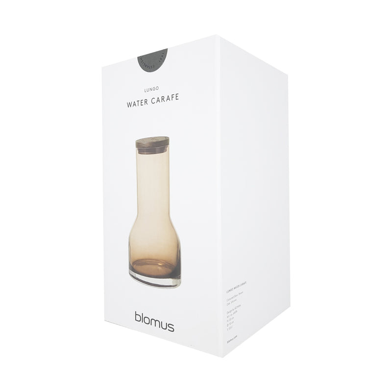 Lungo Water Carafe with Lid - Brown