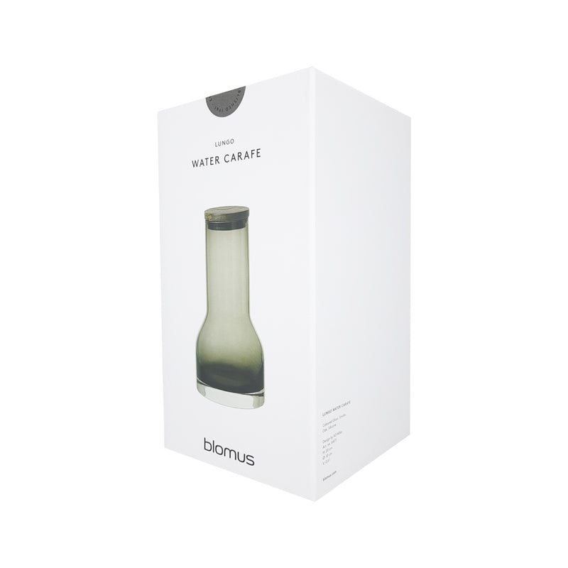 Lungo Water Carafe with Lid 650ml - Smoke