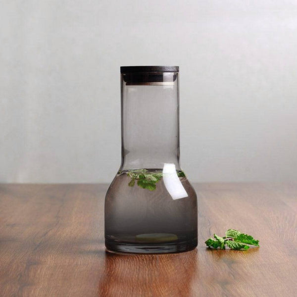 Lungo Water Carafe with Lid - Smoke