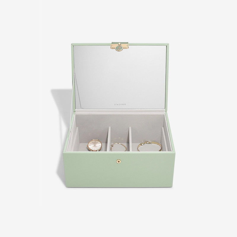 Luxury Classic Jewellery Box - Sage