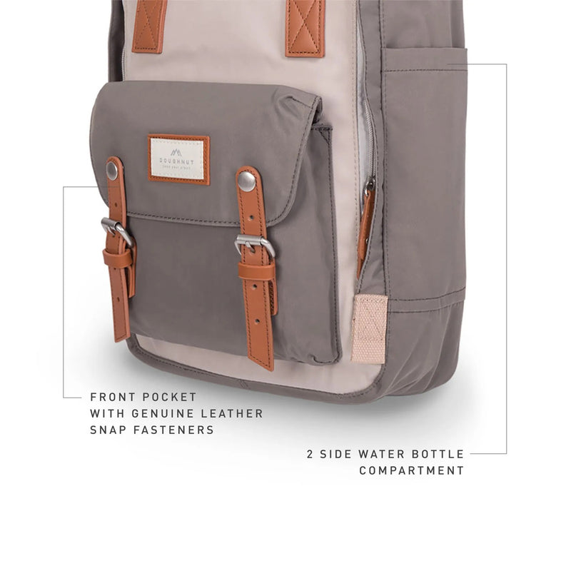 Macaroon Backpack - Ivory x Light Grey