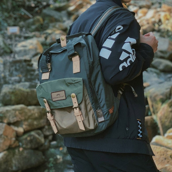 Macaroon Jungle Series Backpack - Olive & Army Green