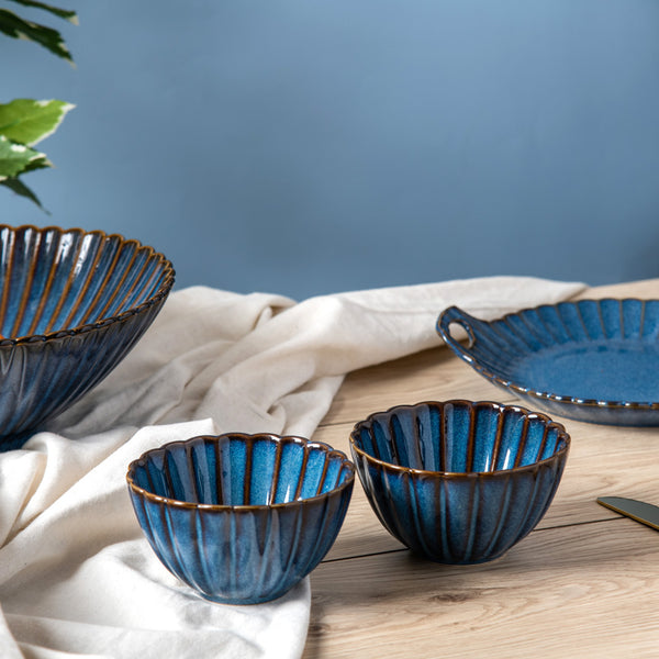 Mara Small Bowls, Set of 2 - Deep Blue