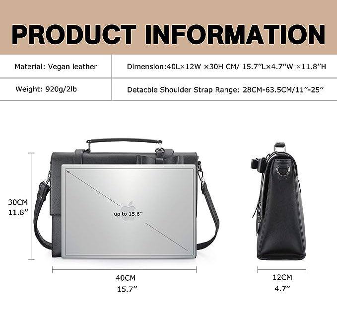 Messenger Laptop Bag - Black