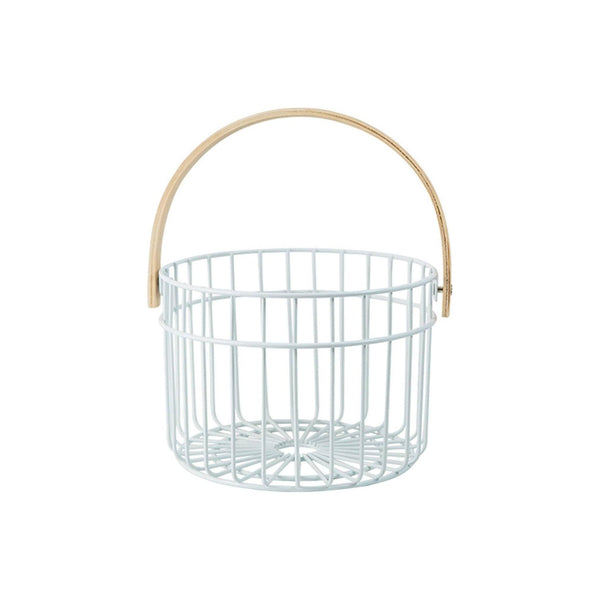 Enhabit Metal Utility Basket Medium - White - Modern Quests