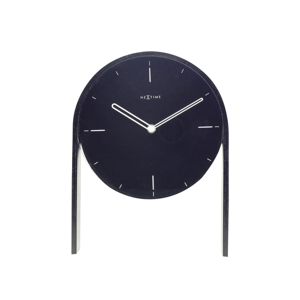 Noa Table Clock - Black Wood
