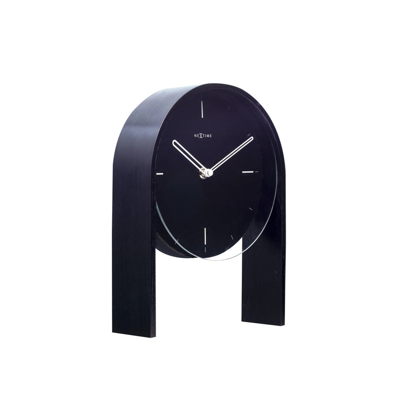 Noa Table Clock - Black Wood