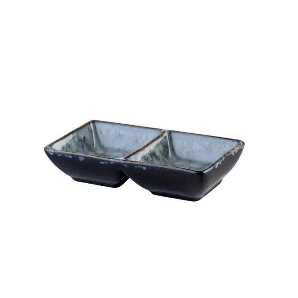Oasis Sectional Serving Plate - Cool Grey