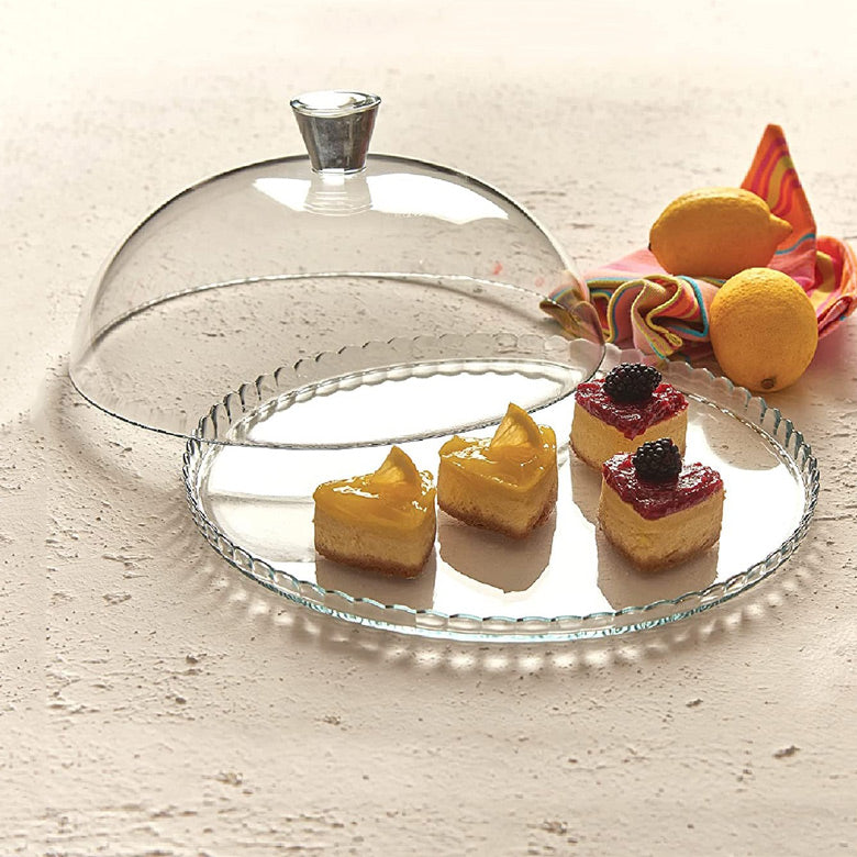 Patisserie Glass Cake Plate with Dome