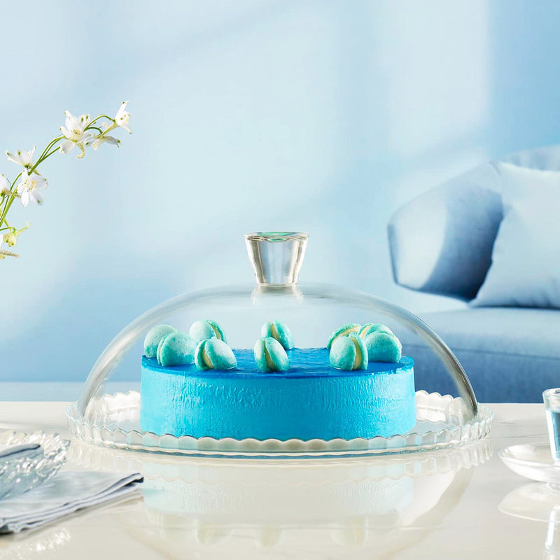 Patisserie Glass Cake Plate with Dome