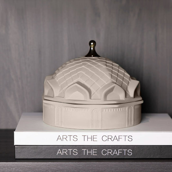 Persian Dome Ceramic Decorative Box - Beige