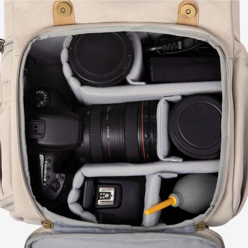Photo Series Camera Backpack - Ivory White