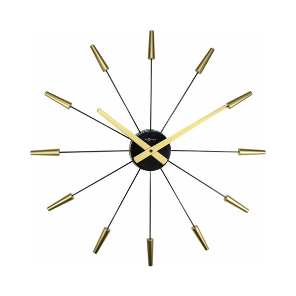 Plug Inn Wall Clock 58cm - Gold