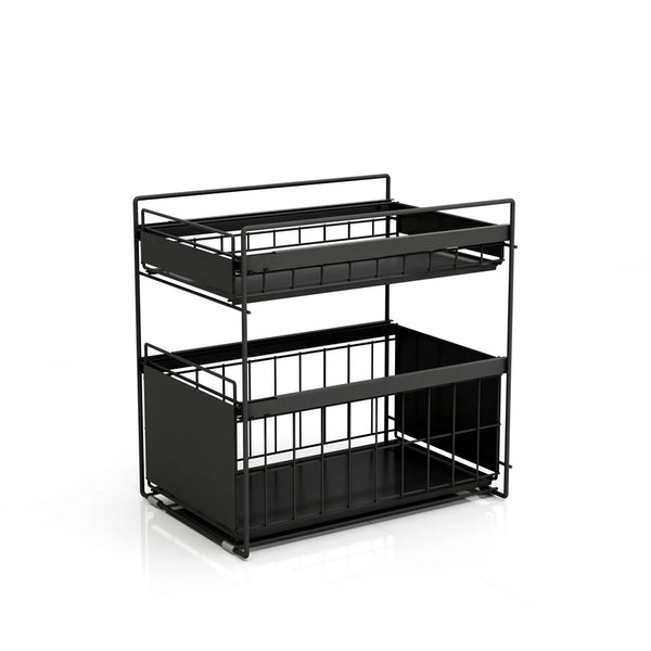 Pull Out Storage Drawer - Black