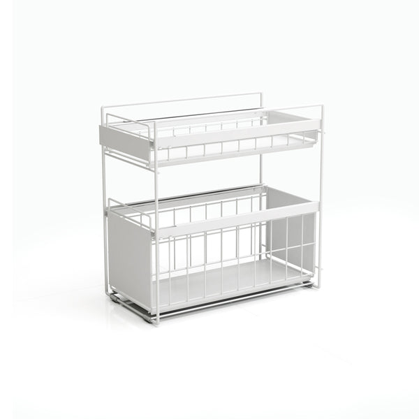 Pull Out Storage Drawer - White