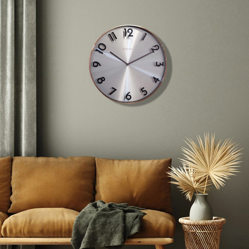 Reflection Wall Clock 40cm - Copper