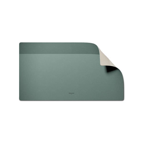 Reversible Desk Mat - Slate Green & Sandstone