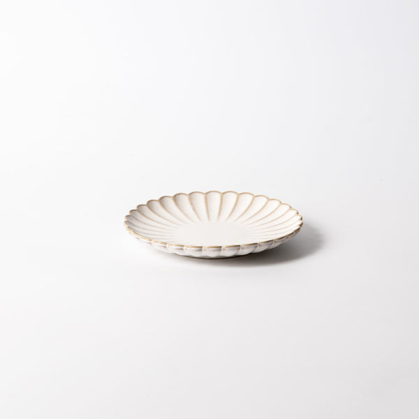 Scallop Dessert Plate - Ivory