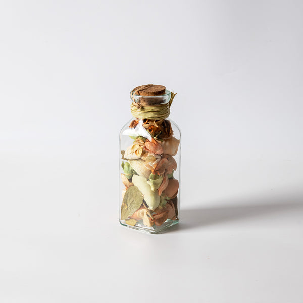 Scented Potpourri in Glass Jar - Peach Bellini
