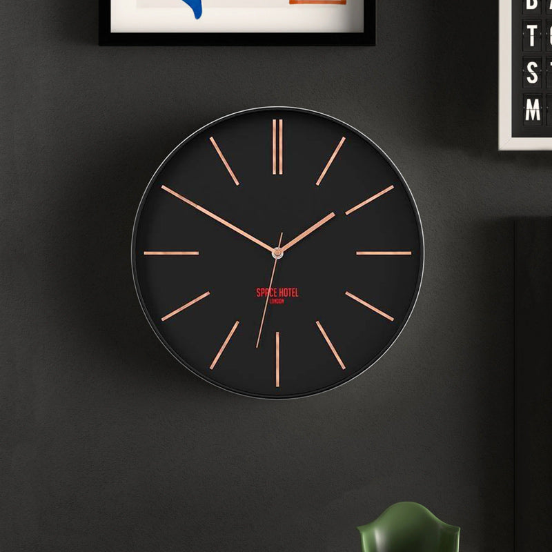 Sci-Fi Sid Wall Clock 35cm - Black