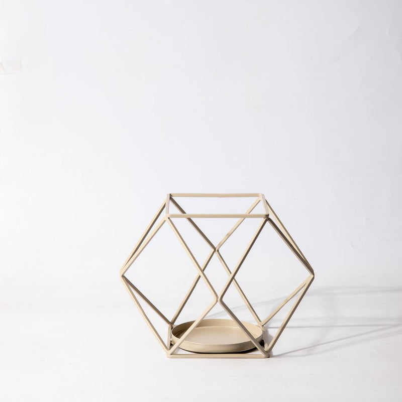 ESQ Living Spectrum Candle Holder - Taupe - Modern Quests