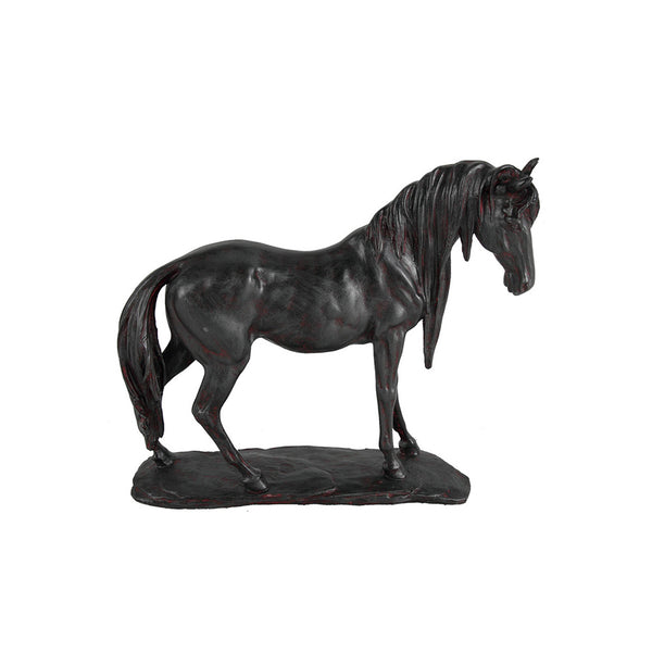 Standing Horse Decorative Sculpture Large - Black