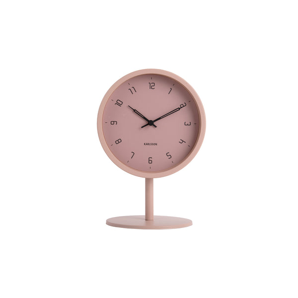Stark Table Clock - Faded Pink