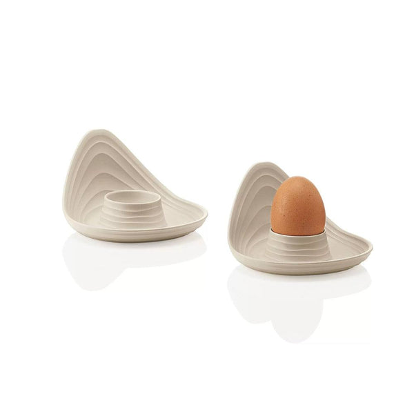 Guzzini Italy Tierra Egg Holders, Set of 2 - Clay - Modern Quests