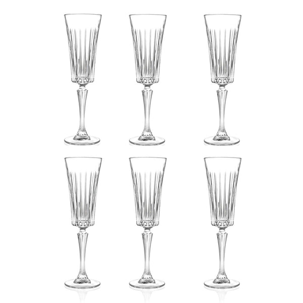 Timeless Champagne Flutes 210ml, Set of 6