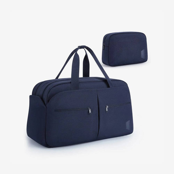 Bagsmart Two-Zone Travel Duffel with Toiletry Bag - Dark Blue - Modern Quests