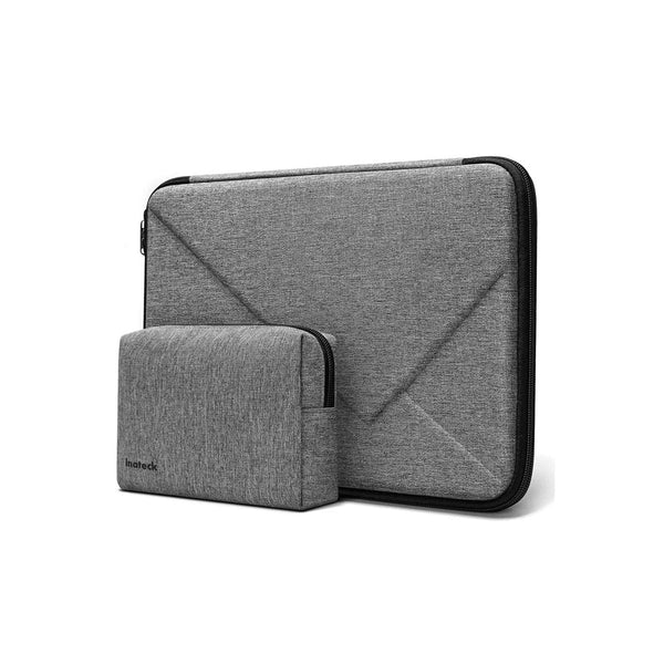 Ultrathin Hard Shell Laptop Sleeve With Pouch - Grey 13.3 Inches