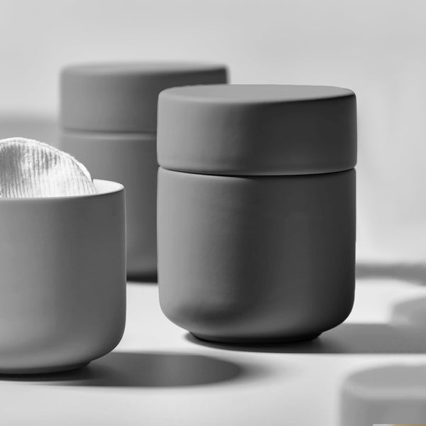 Ume Jar with Lid - Grey