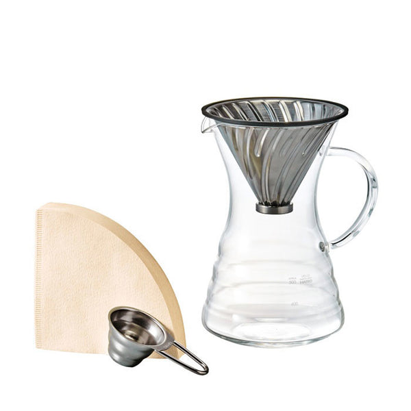 V60 Metal Pour Over Coffee Maker Set